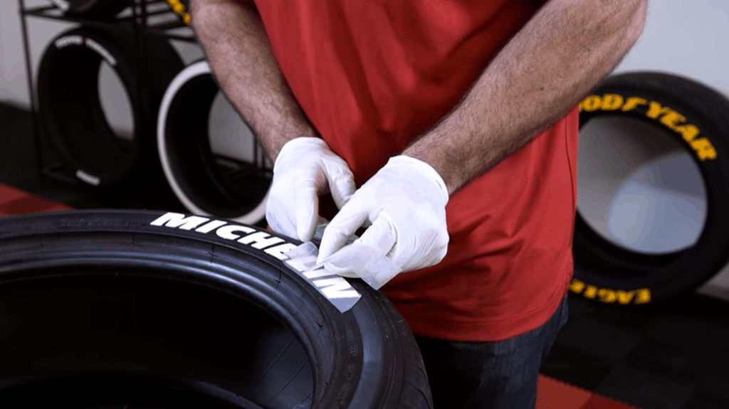 Step-by-step guide on how to apply permanent  tire stickers